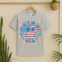 Party In The Usa 4th Of July Preppy Smile T-Shirt thumb 2