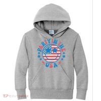 Party In The Usa 4th Of July Preppy Smile Kids Hoodie thumb 0