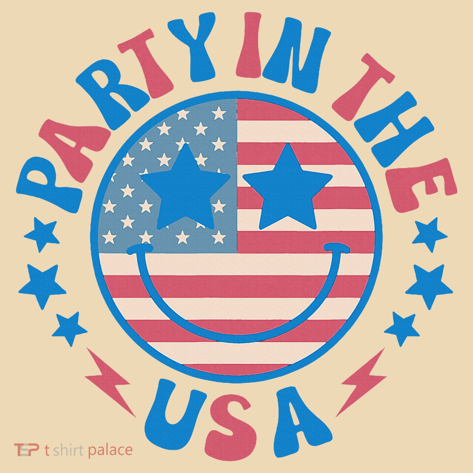 Party In The Usa 4th Of July Preppy Smile Tote Bag
