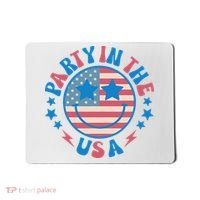 Party In The Usa 4th Of July Preppy Smile Mousepad thumb 0