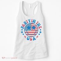 Party In The Usa 4th Of July Preppy Smile Women's Tank Top thumb 0