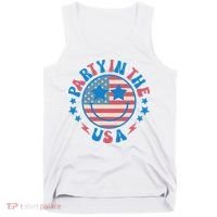 Party In The Usa 4th Of July Preppy Smile Tank Top thumb 0