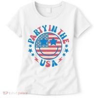 Party In The Usa 4th Of July Preppy Smile Women's T-Shirt thumb 0
