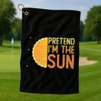 Pretend I'm The Sun Sun Solar System Star Golf Towel thumb 1
