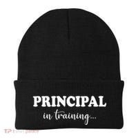 Principal In Training Funny Job Future School Principal Beanie thumb 0