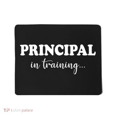 Principal In Training Funny Job Future School Principal Mousepad