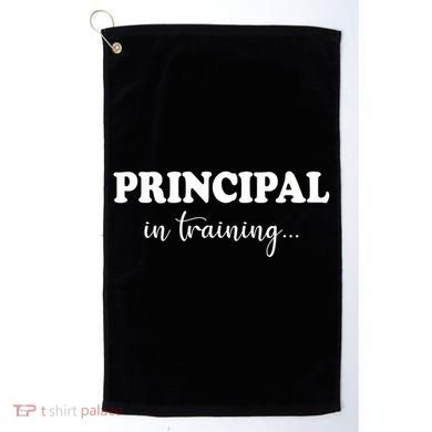 Principal In Training Funny Job Future School Principal Golf Towel