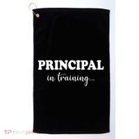 Principal In Training Funny Job Future School Principal Golf Towel thumb 0
