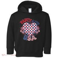 Party In The Usa Firework Red White Blue Heart Toddler Hoodie thumb 0