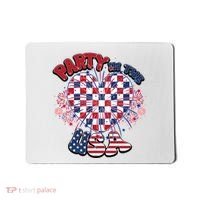 Party In The Usa Firework Red White Blue Heart Mousepad thumb 0