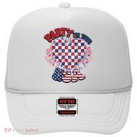 Party In The Usa Firework Red White Blue Heart Hat thumb 0