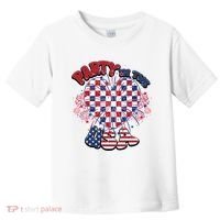 Party In The Usa Firework Red White Blue Heart Toddler T-Shirt thumb 0