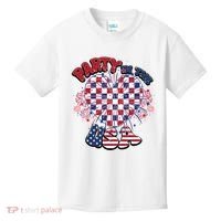Party In The Usa Firework Red White Blue Heart Kids T-Shirt thumb 0