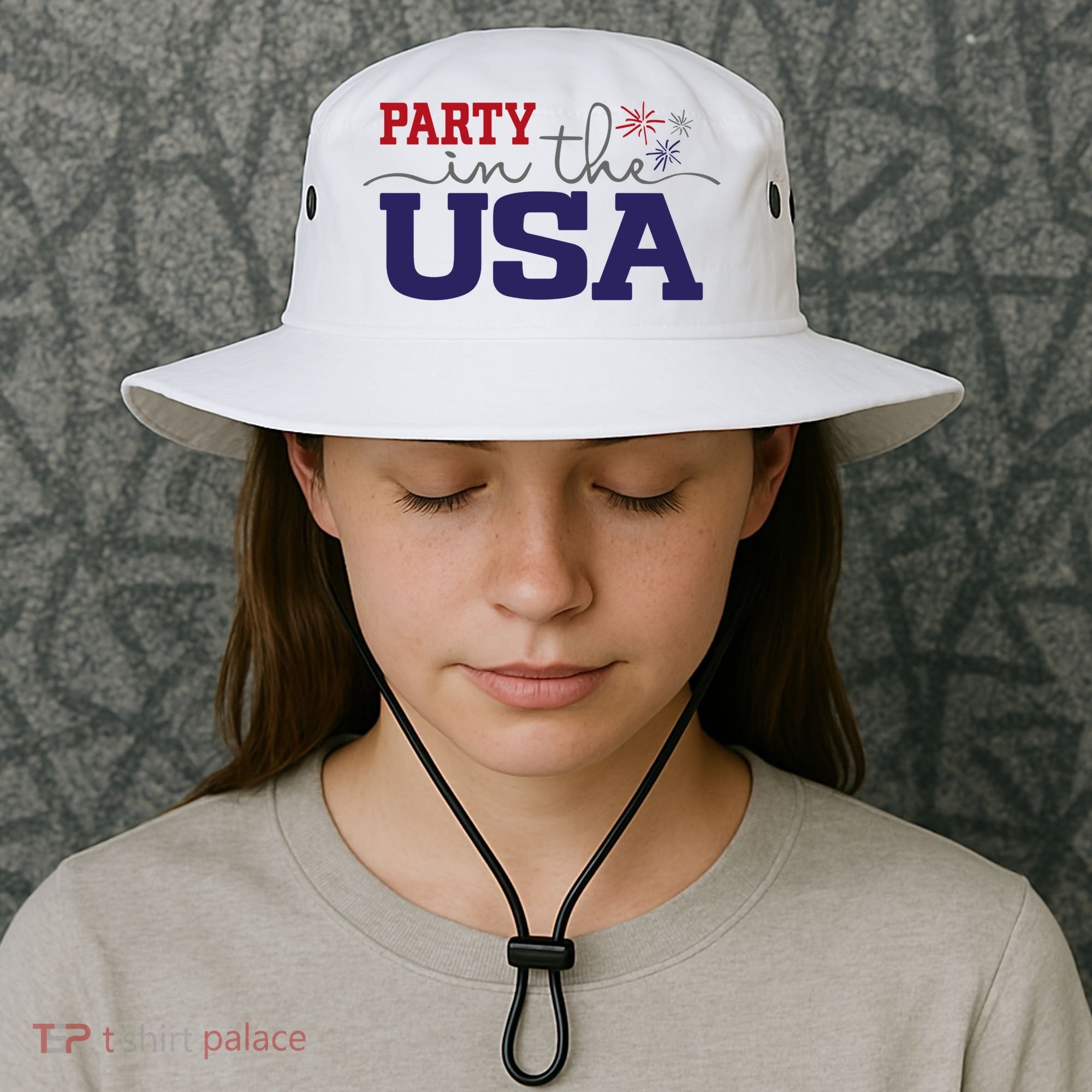 Party In The USA Fourth Of July Bucket Hat