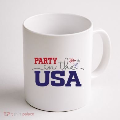 Party In The USA Fourth Of July Coffee Mug back