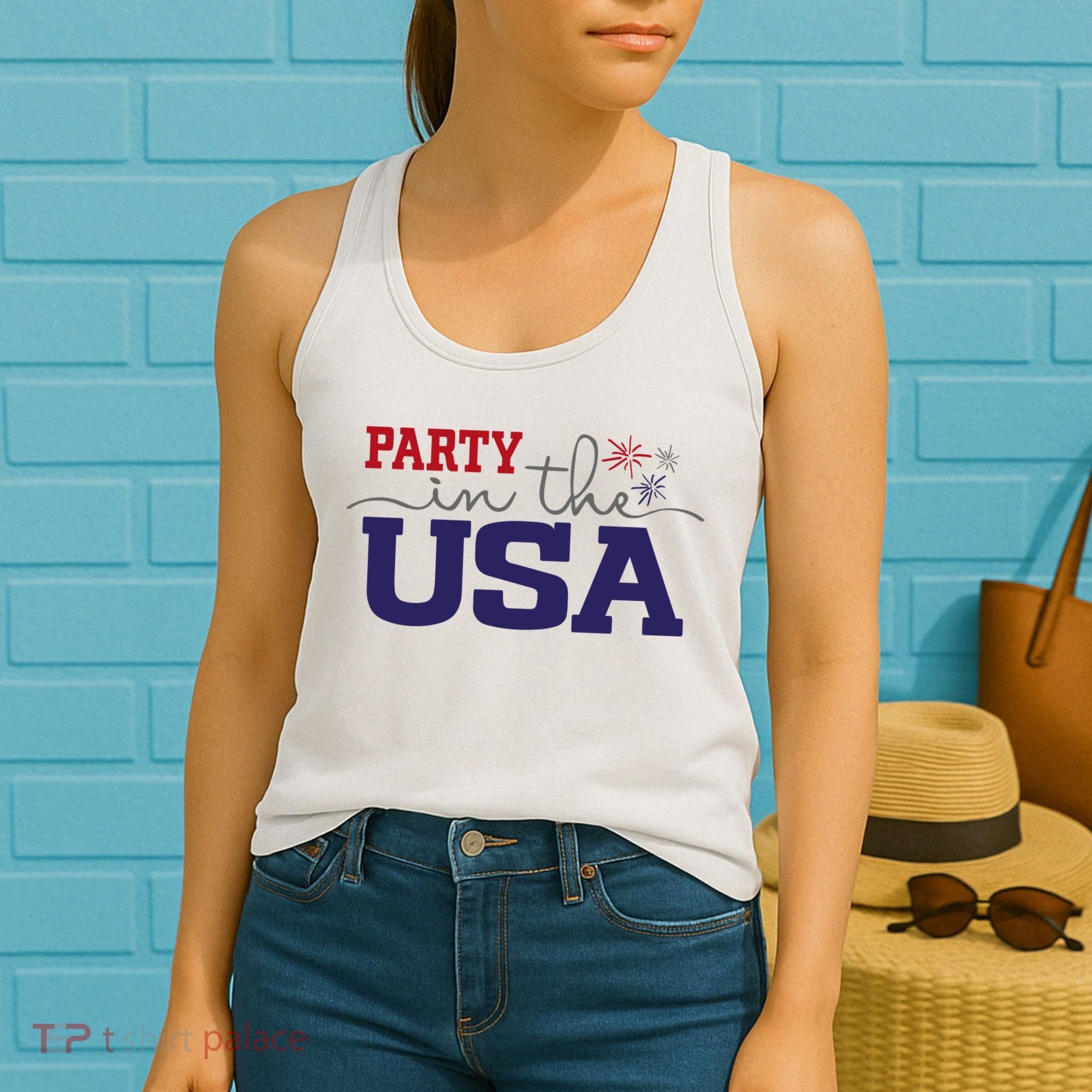 Party In The USA Fourth Of July Women's Tank Top