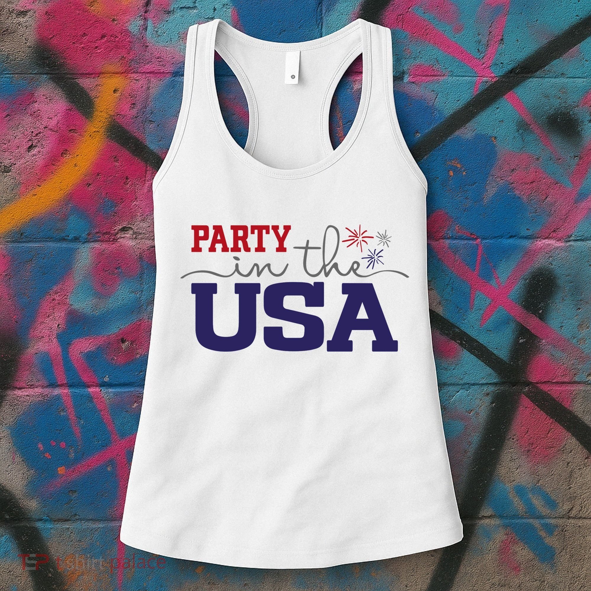 Party In The USA Fourth Of July Women's Tank Top