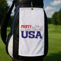 Party In The USA Fourth Of July Golf Towel thumb 2
