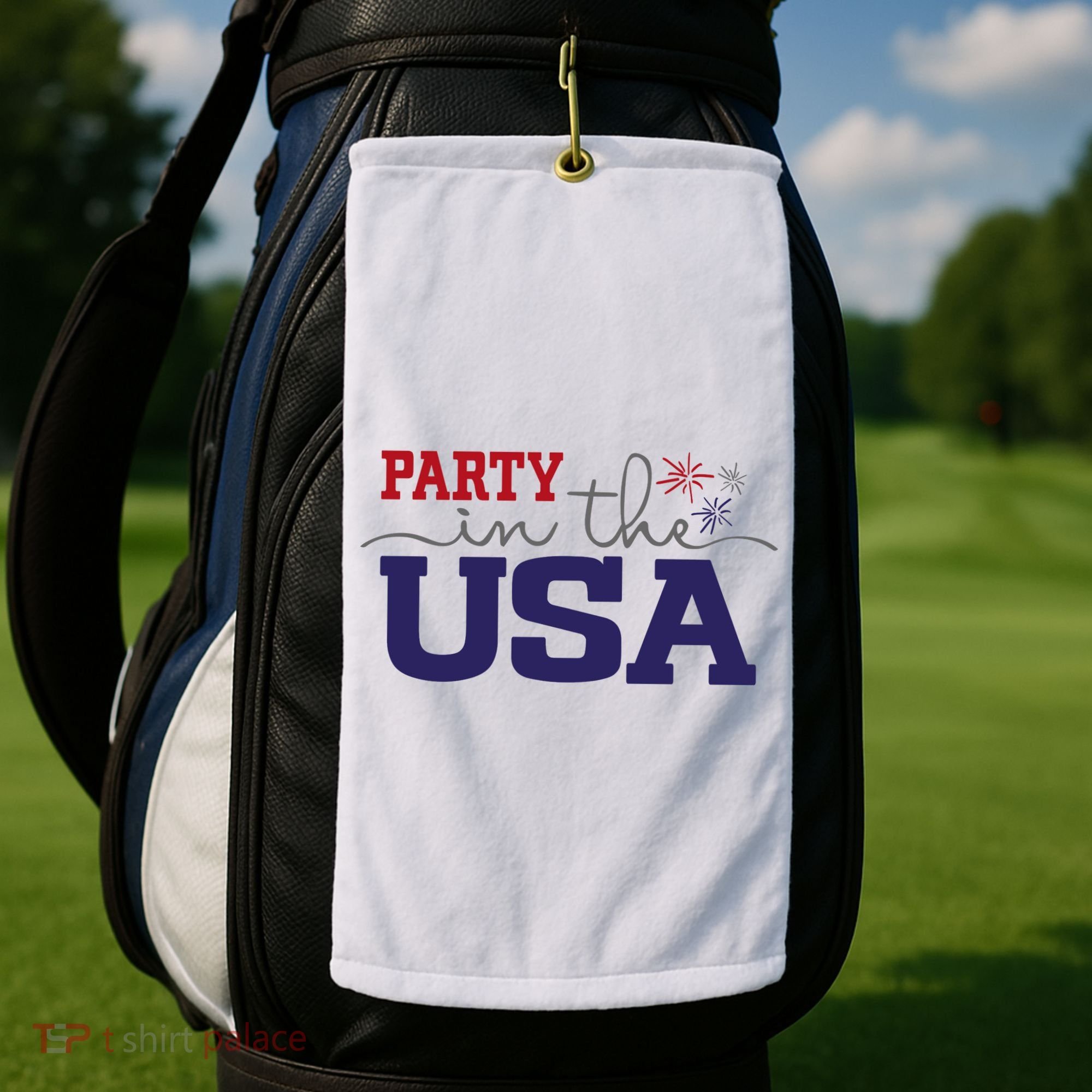 Party In The USA Fourth Of July Golf Towel