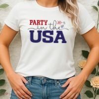 Party In The USA Fourth Of July Women's T-Shirt thumb 2
