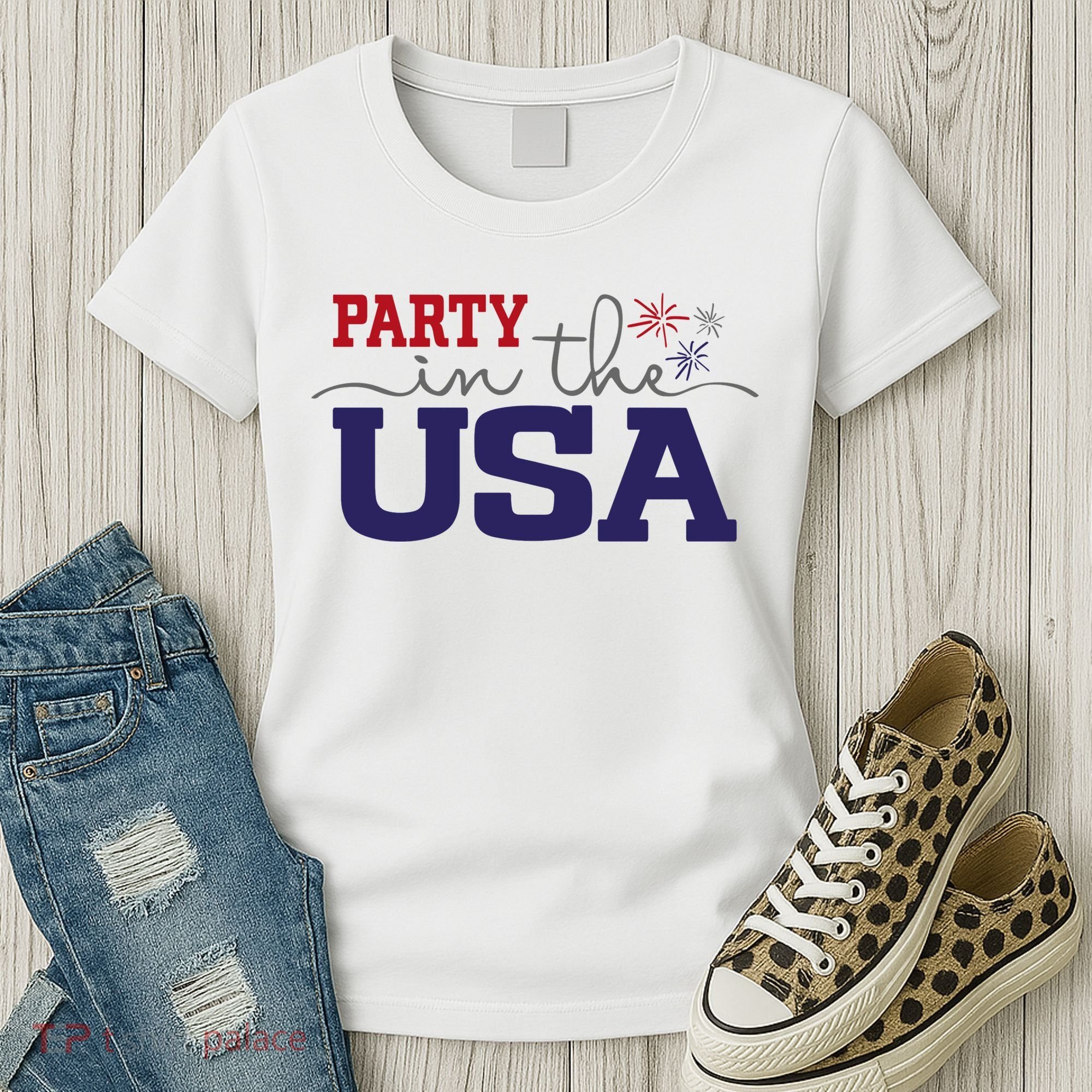 Party In The USA Fourth Of July Women's T-Shirt