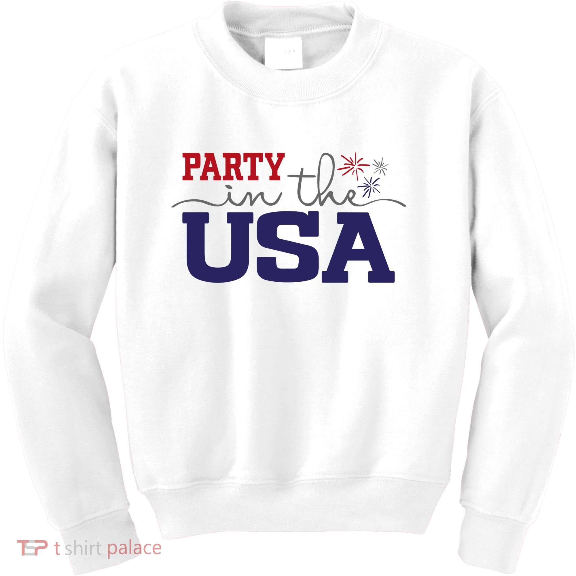 Party In The USA Fourth Of July Kids Sweatshirt
