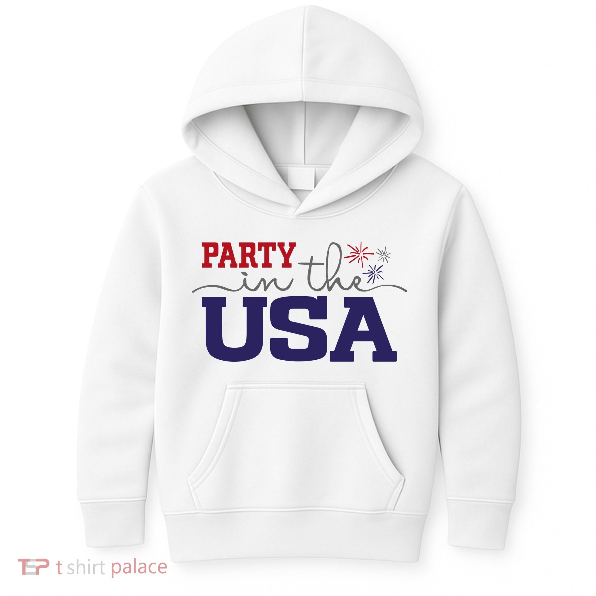 Party In The USA Fourth Of July Kids Hoodie