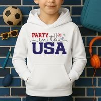 Party In The USA Fourth Of July Kids Hoodie thumb 2