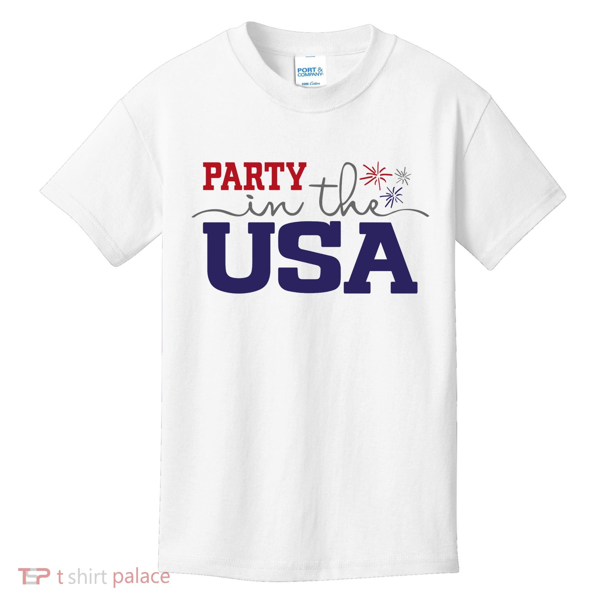 Party In The USA Fourth Of July Kids T-Shirt