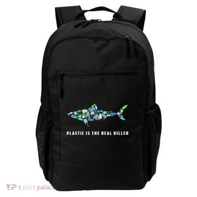 Plastic Is The Real Killer Costume Shark Save Ocean Cool Gift Backpack