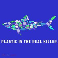 Plastic Is The Real Killer Costume Shark Save Ocean Cool Gift Women's T-Shirt thumb 6