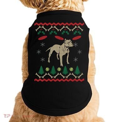 Pitbull Ugly Christmas Sweater Doggie Tank