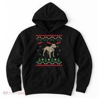 Pitbull Ugly Christmas Sweater Hoodie thumb 0