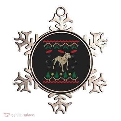 Pitbull Ugly Christmas Sweater Ornament