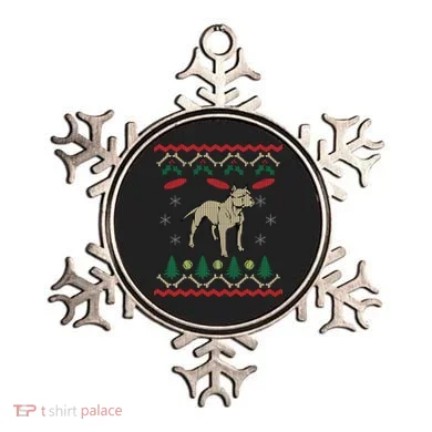 Pitbull Ugly Christmas Sweater Ornament