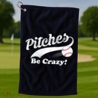 Pitches Be Crazy Golf Towel thumb 1
