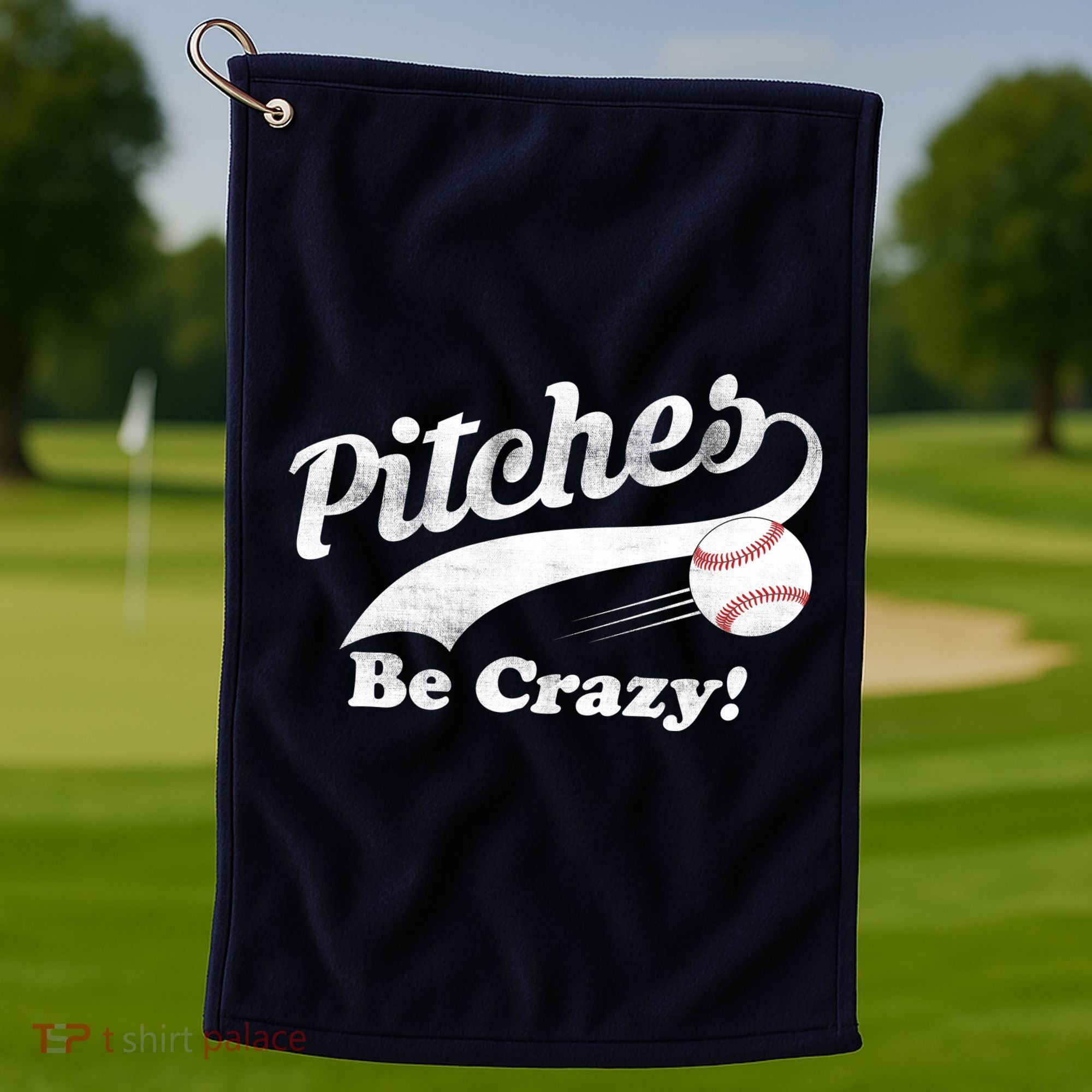 Pitches Be Crazy Golf Towel