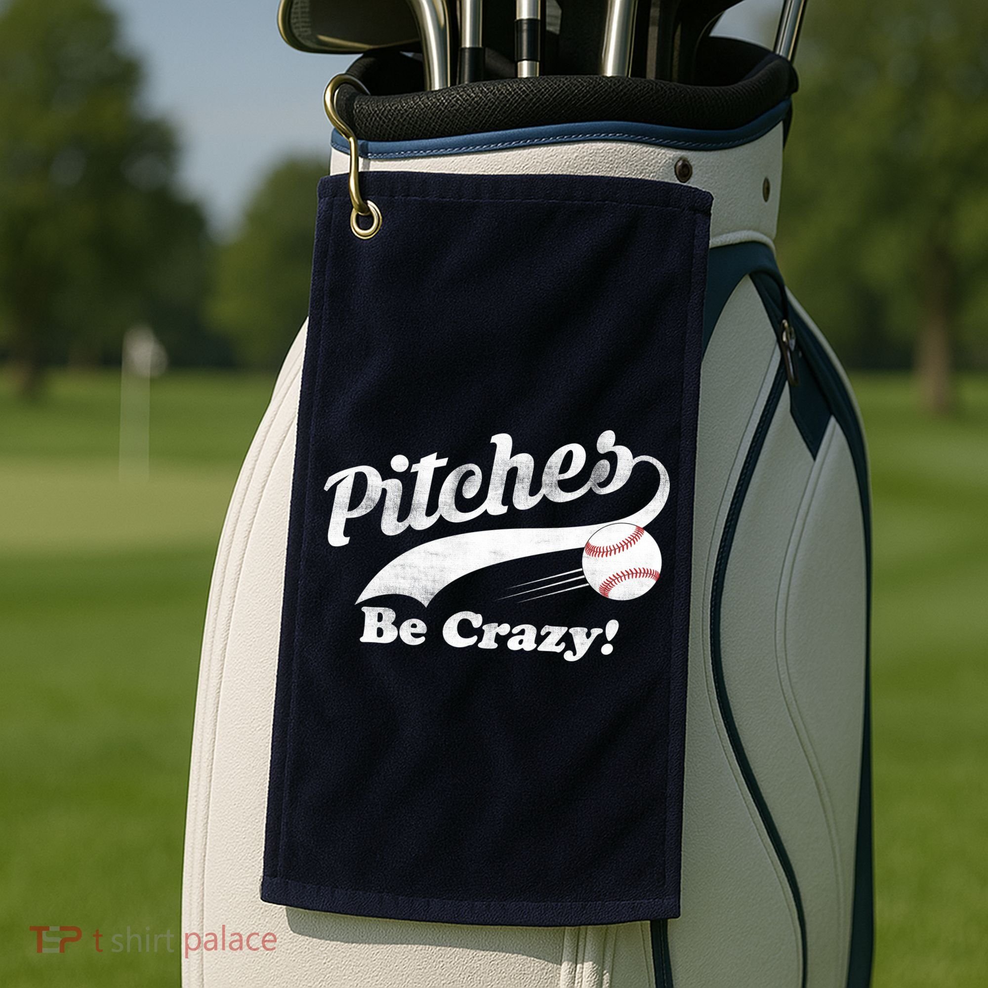 Pitches Be Crazy Golf Towel