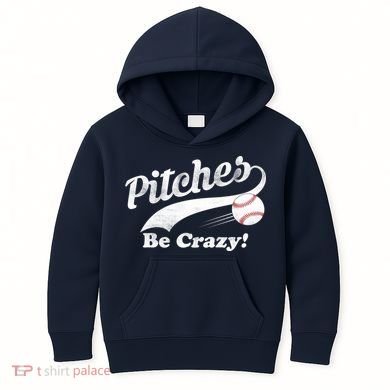 Pitches Be Crazy Kids Hoodie