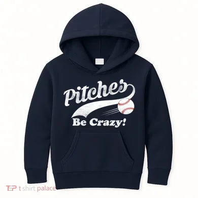 Pitches Be Crazy Kids Hoodie