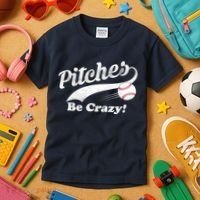 Pitches Be Crazy Kids T-Shirt thumb 3