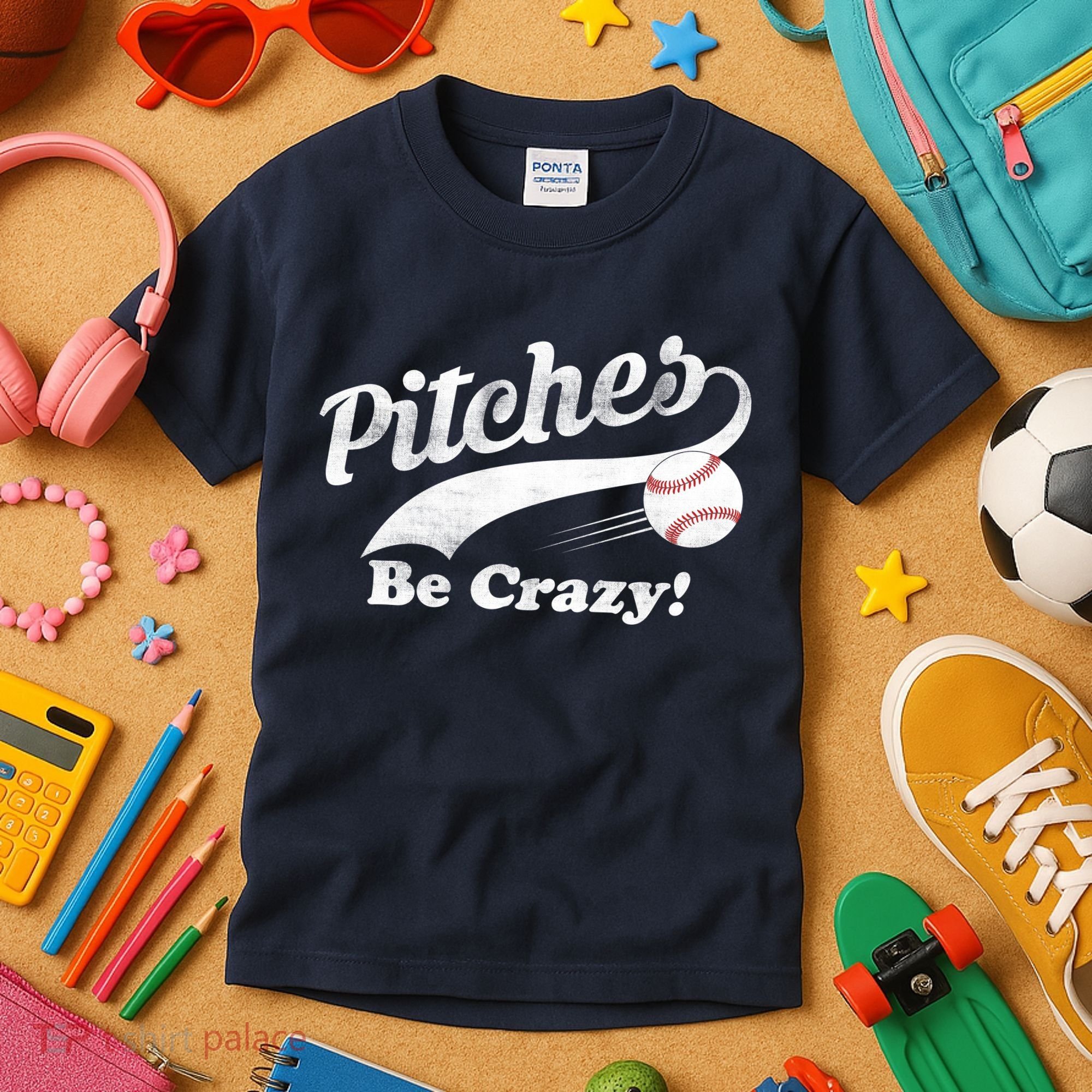 Pitches Be Crazy Kids T-Shirt