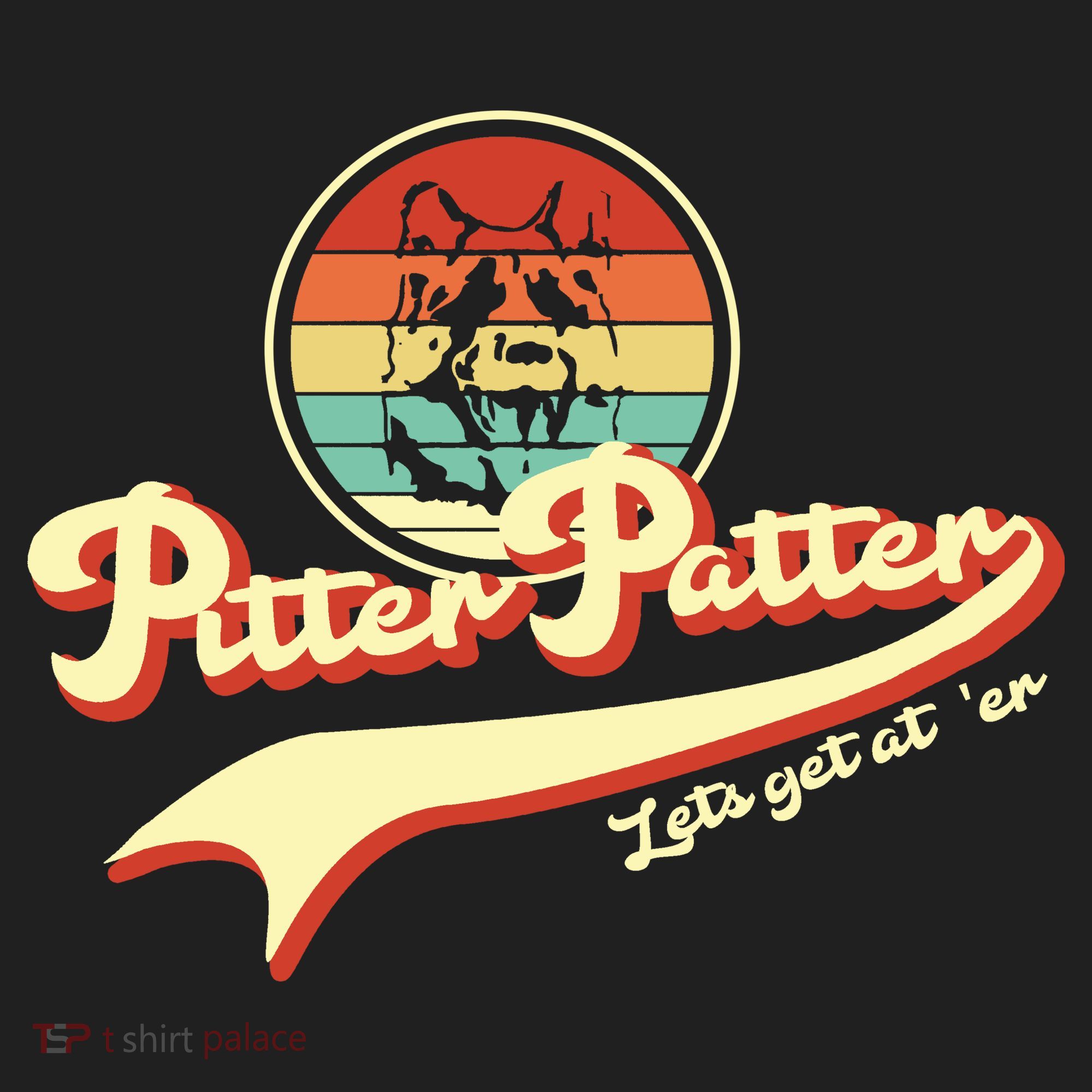 Pitter Patter Let's Get At Er Retro Women's Sweatshirt