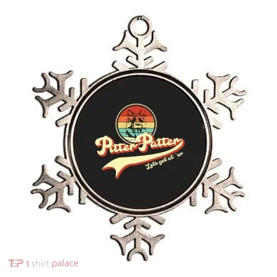 Pitter Patter Let's Get At Er Retro Ornament