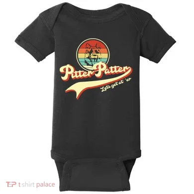 Pitter Patter Let's Get At Er Retro Baby Bodysuit
