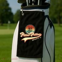 Pitter Patter Let's Get At Er Retro Golf Towel thumb 2