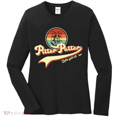 Pitter Patter Let's Get At Er Retro Women's Long Sleeve Shirt