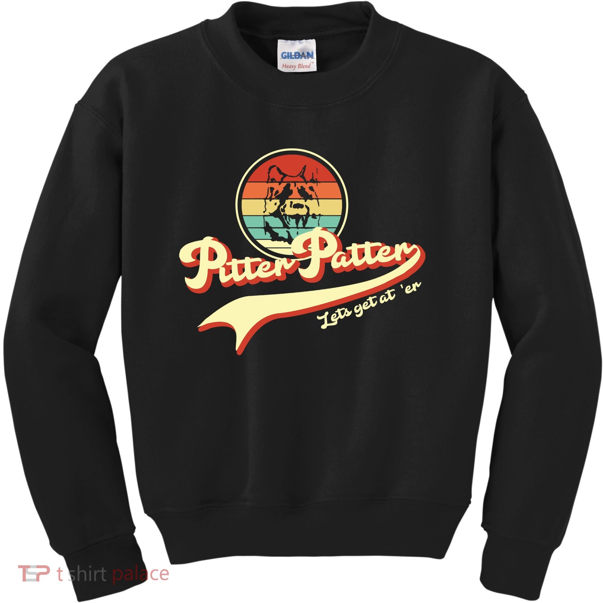 Pitter Patter Let's Get At Er Retro Kids Sweatshirt