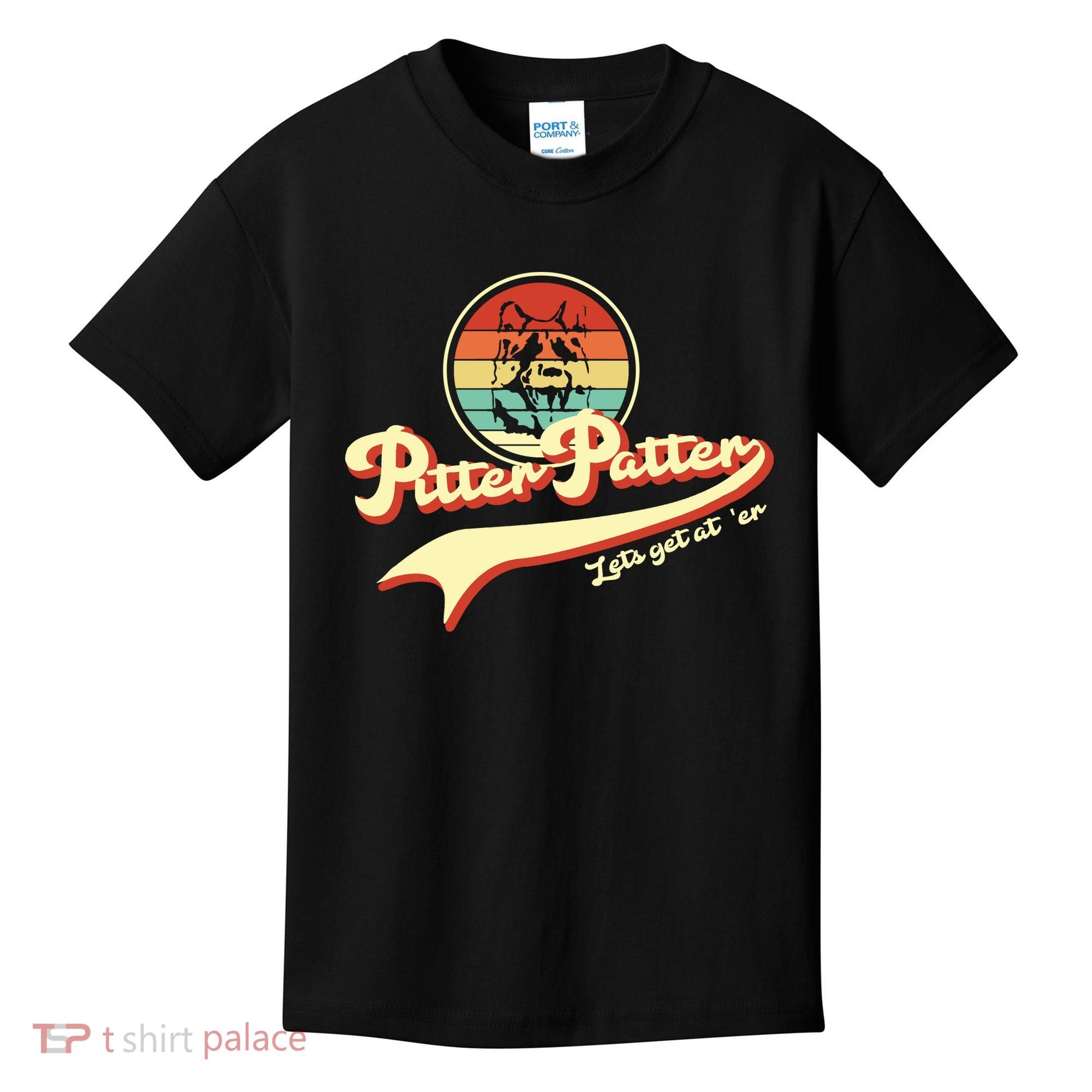 Pitter Patter Let's Get At Er Retro Kids T-Shirt