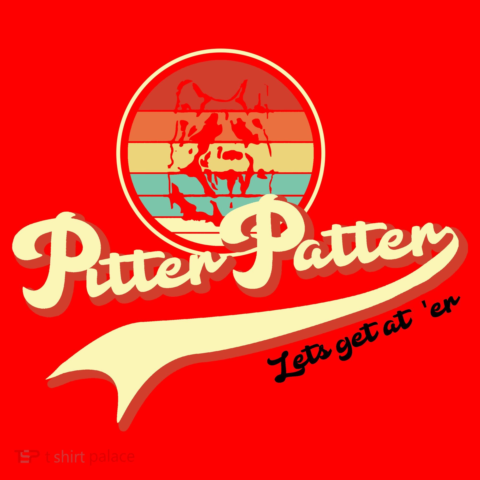 Pitter Patter Let's Get At Er Retro Santa Hat
